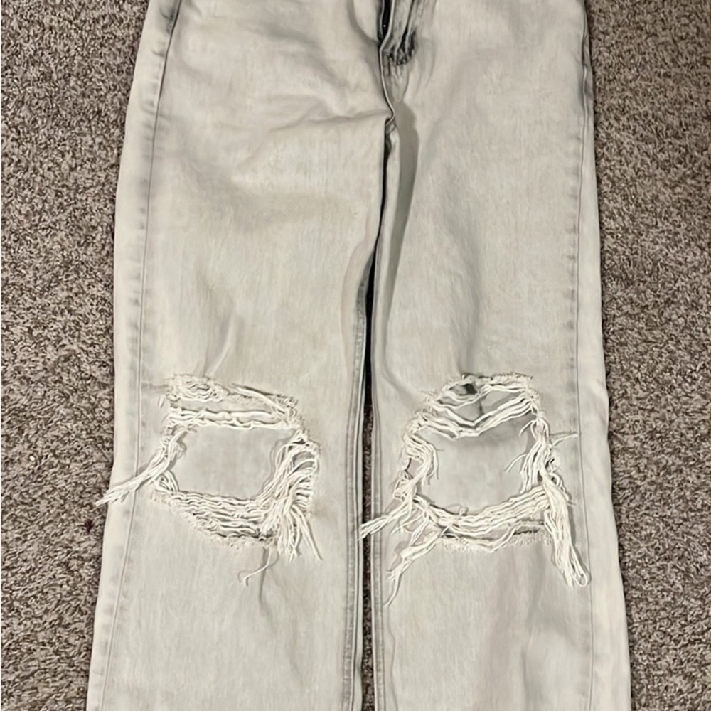 Distressed Light Wash Jeans